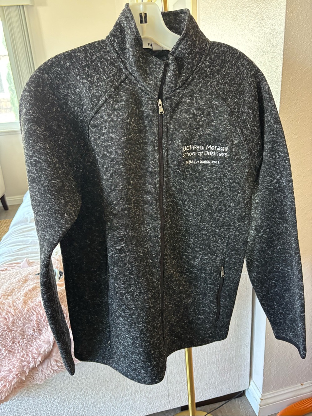 UCI Paul Merage School of Business collared Full-Zip Jacket (nwot)